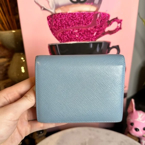 Prada Saffiano Leather Compact Wallet - Picture 5 of 15